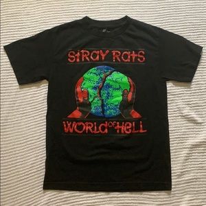 STRAY RATS T SHIRT (NEVER BEEN WORN)